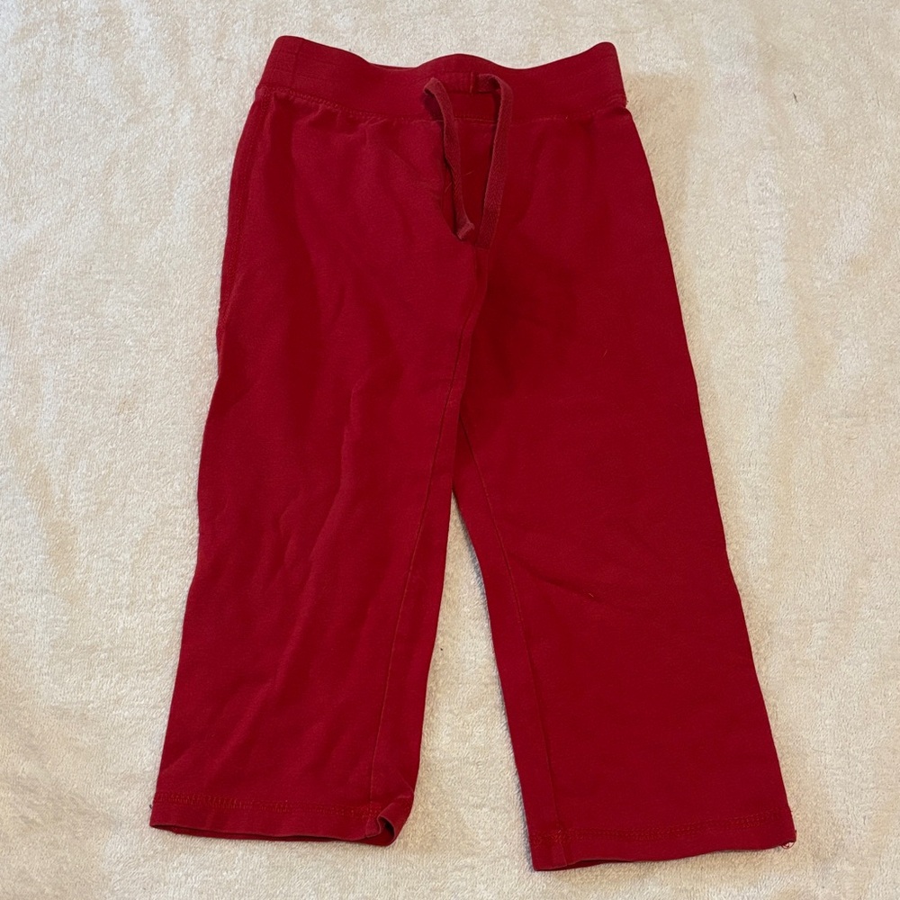 Old Navy Bright Red Kids Drawstring Joggers